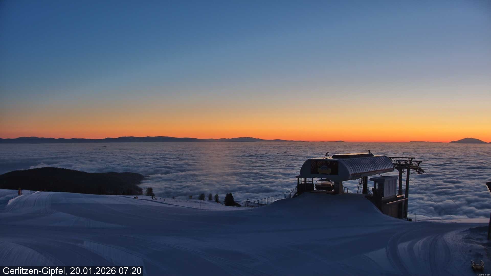 Archiv Foto Webcam Bergstation Sessellift Bergerbahn