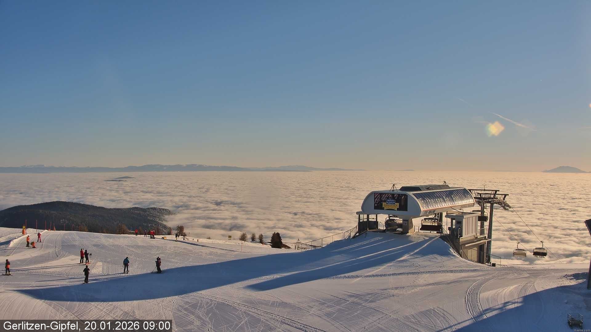 Archiv Foto Webcam Bergstation Sessellift Bergerbahn