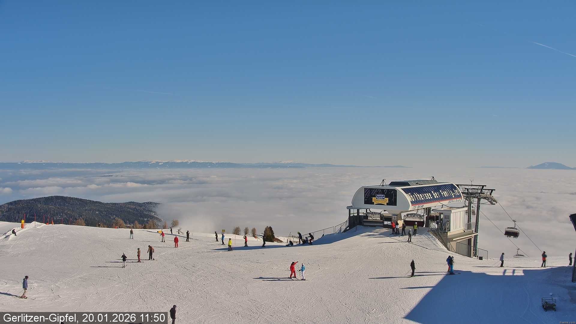 Archiv Foto Webcam Bergstation Sessellift Bergerbahn