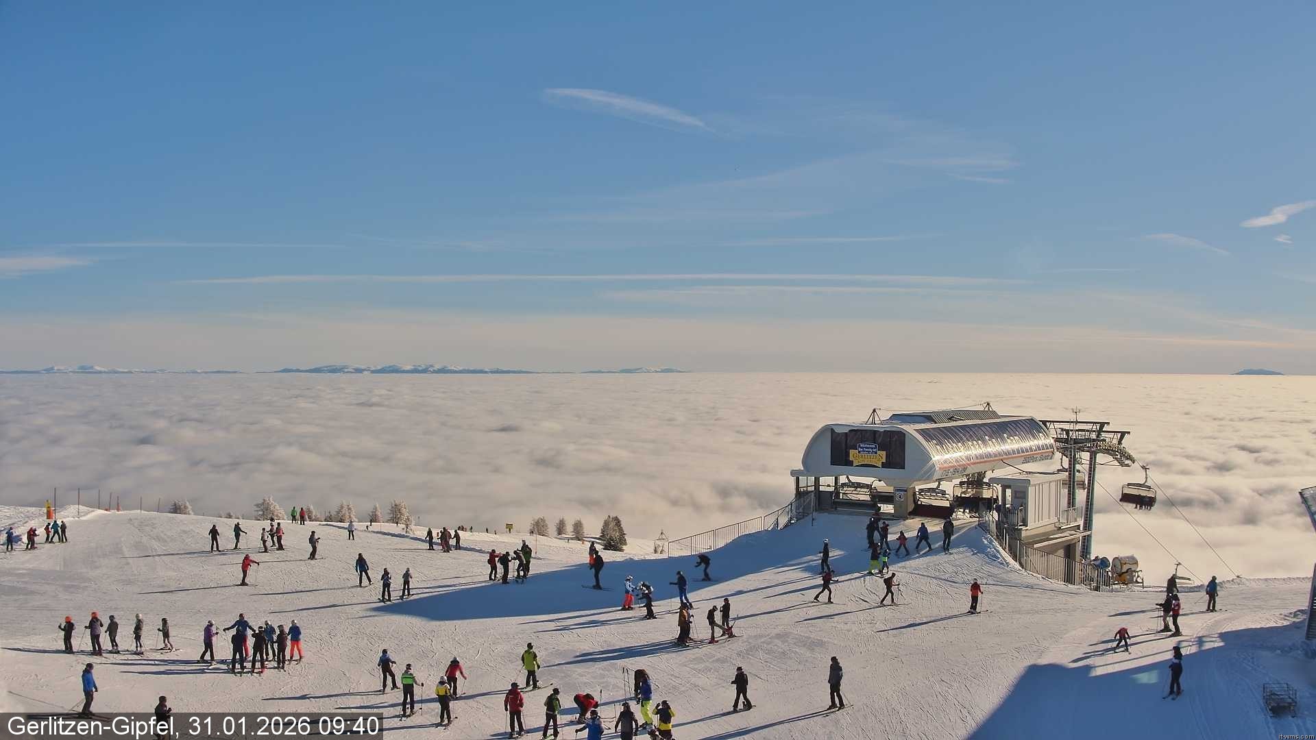 Archiv Foto Webcam Bergstation Sessellift Bergerbahn