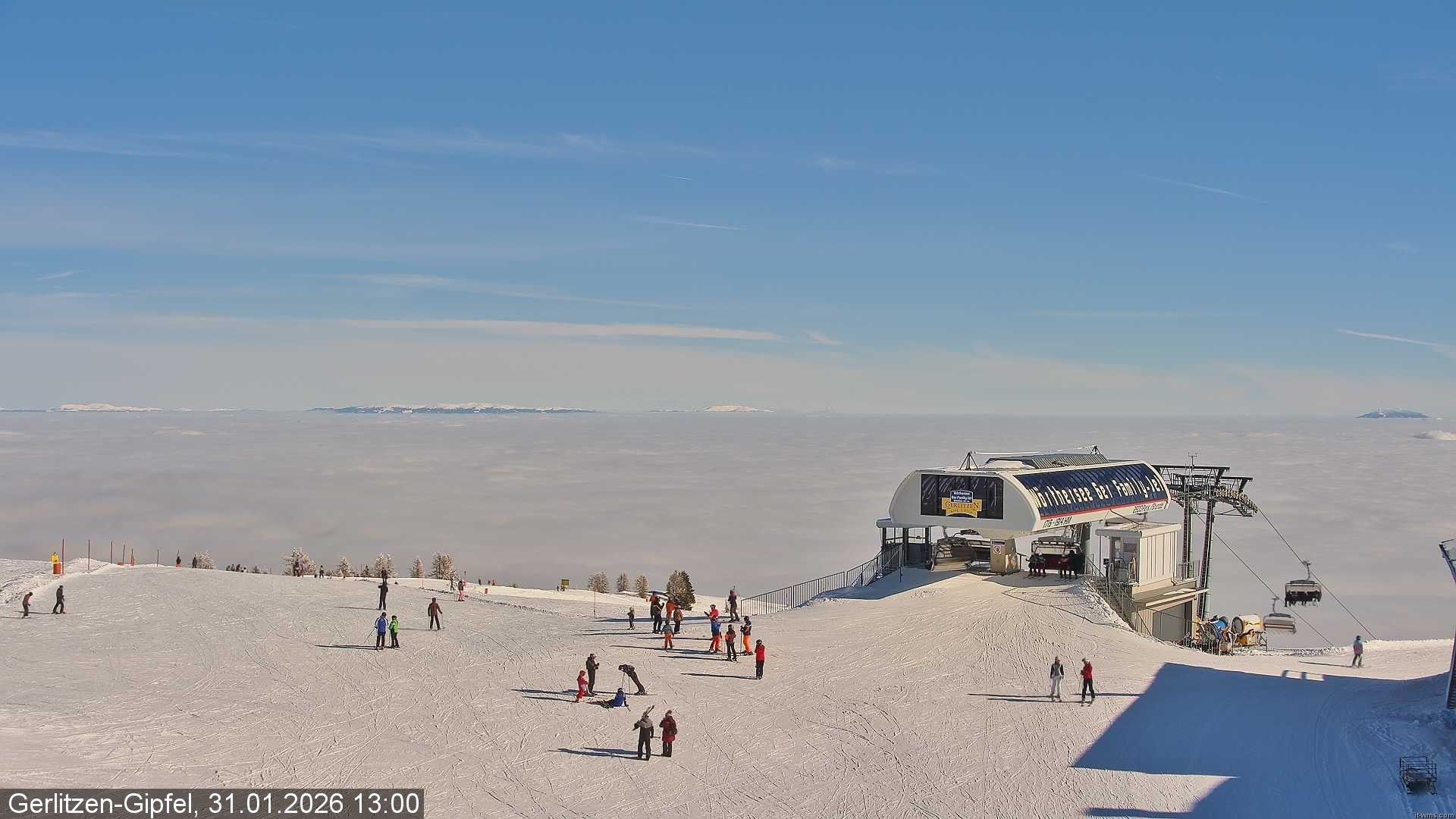 Archiv Foto Webcam Bergstation Sessellift Bergerbahn