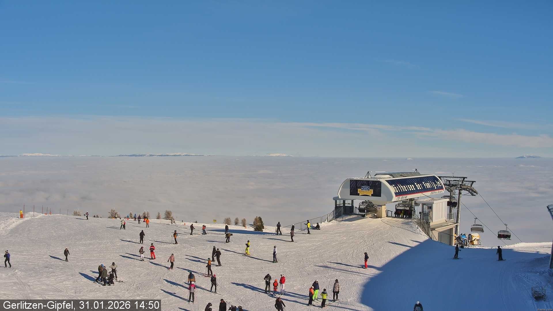 Archiv Foto Webcam Bergstation Sessellift Bergerbahn