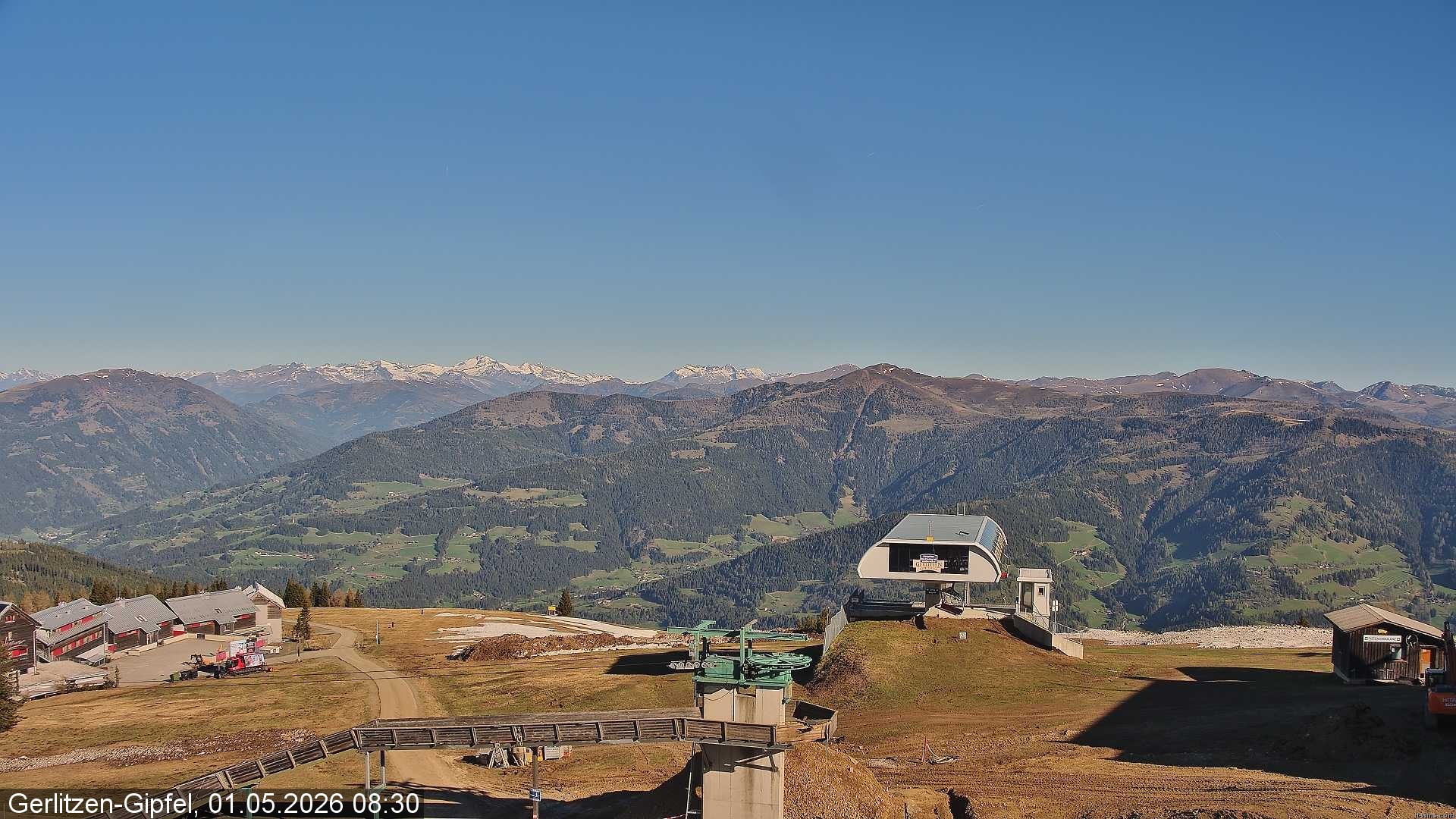 Archiv Foto Webcam Bergstation Sessellift Bergerbahn