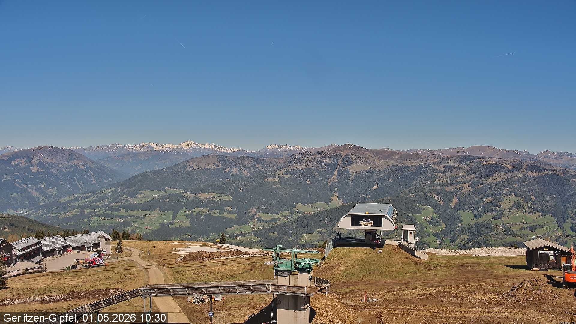 Archiv Foto Webcam Bergstation Sessellift Bergerbahn