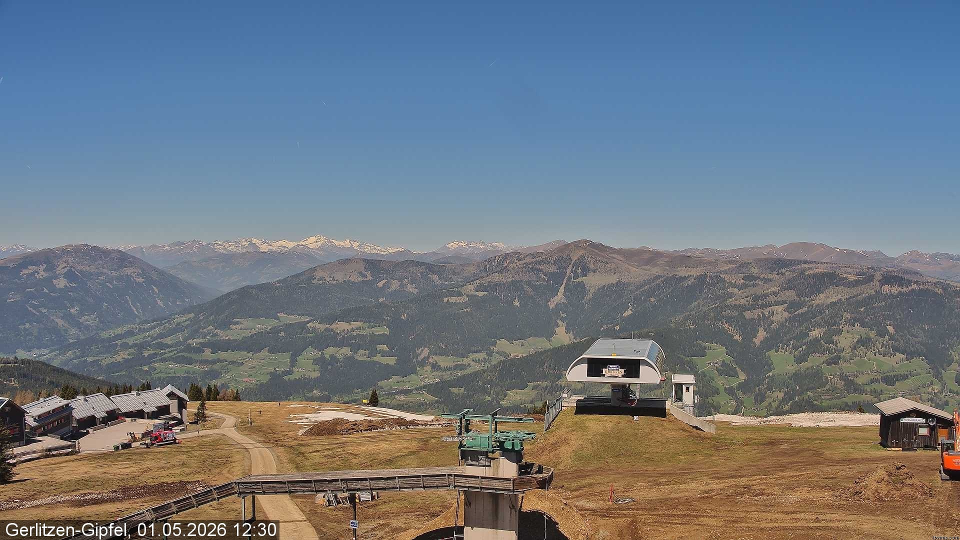Archiv Foto Webcam Bergstation Sessellift Bergerbahn