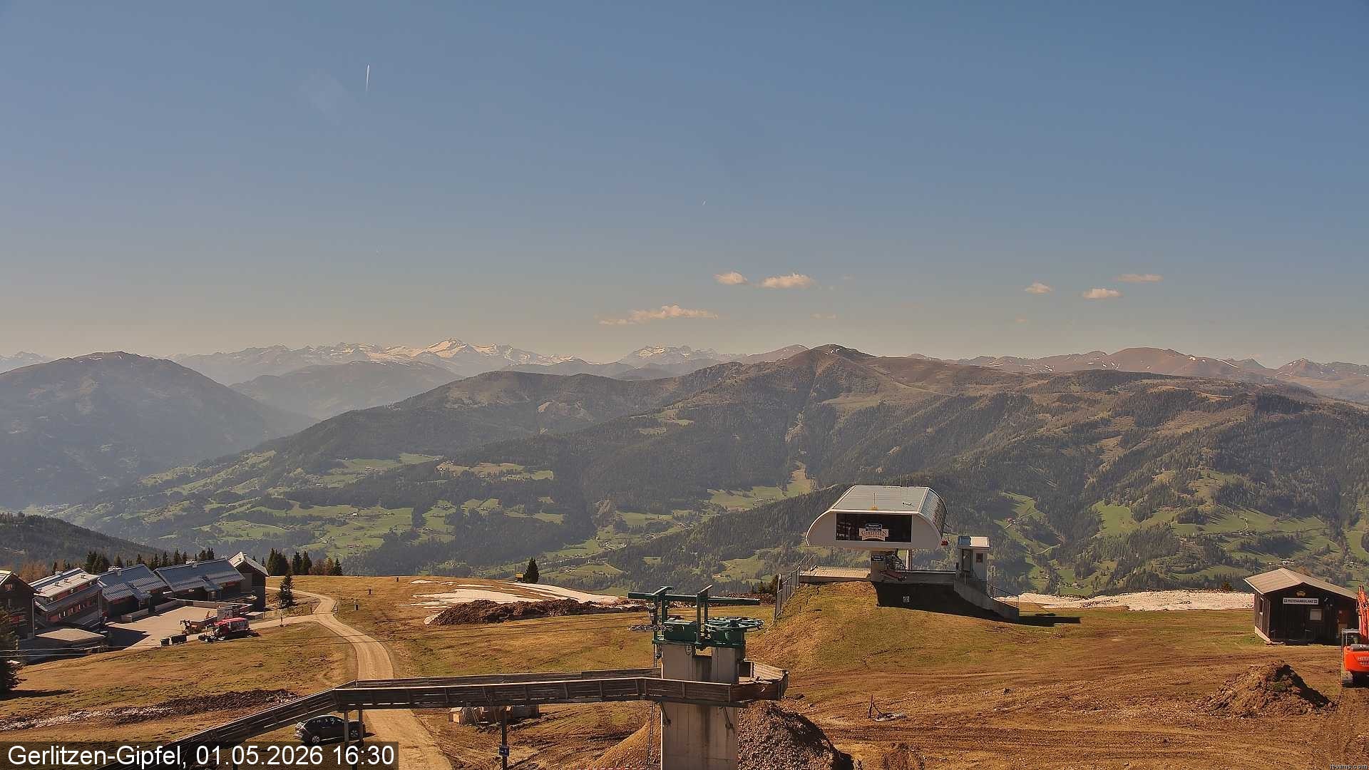 Archiv Foto Webcam Bergstation Sessellift Bergerbahn