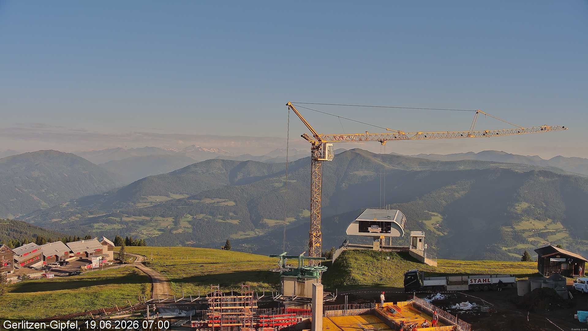 Archiv Foto Webcam Bergstation Sessellift Bergerbahn