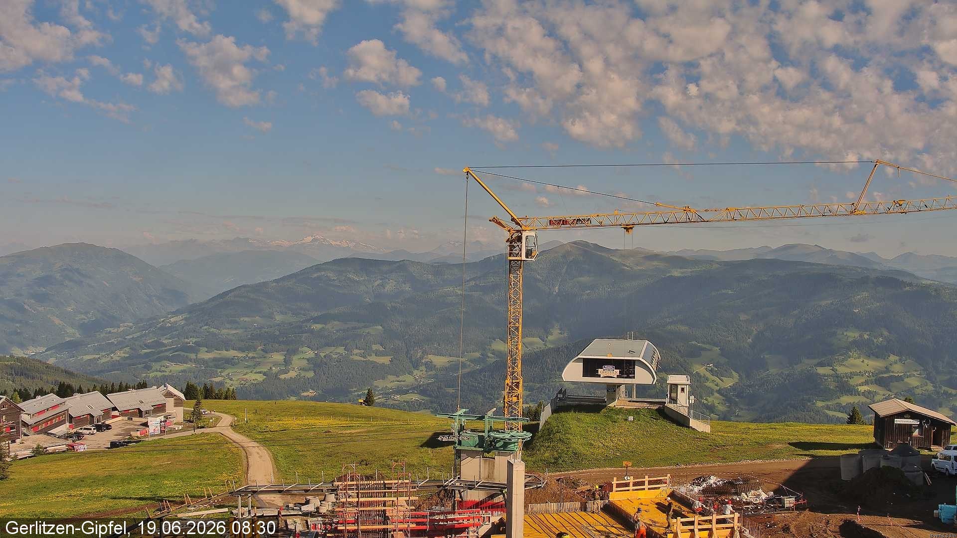 Archiv Foto Webcam Bergstation Sessellift Bergerbahn