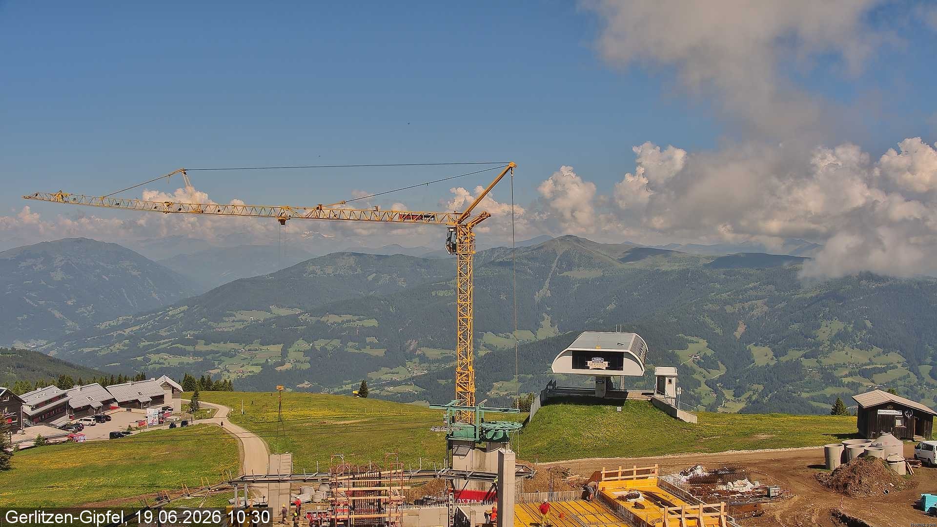 Archiv Foto Webcam Bergstation Sessellift Bergerbahn