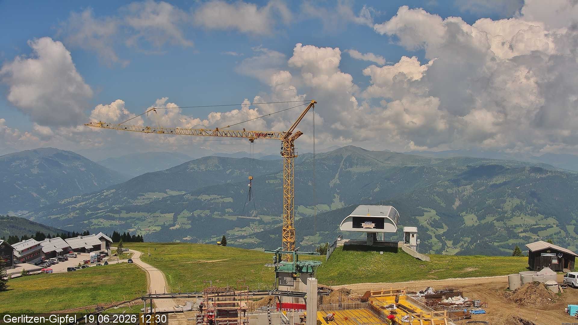 Archiv Foto Webcam Bergstation Sessellift Bergerbahn