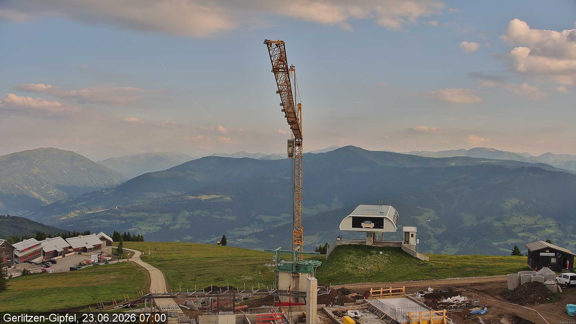 Archiv Foto Webcam Bergstation Sessellift Bergerbahn