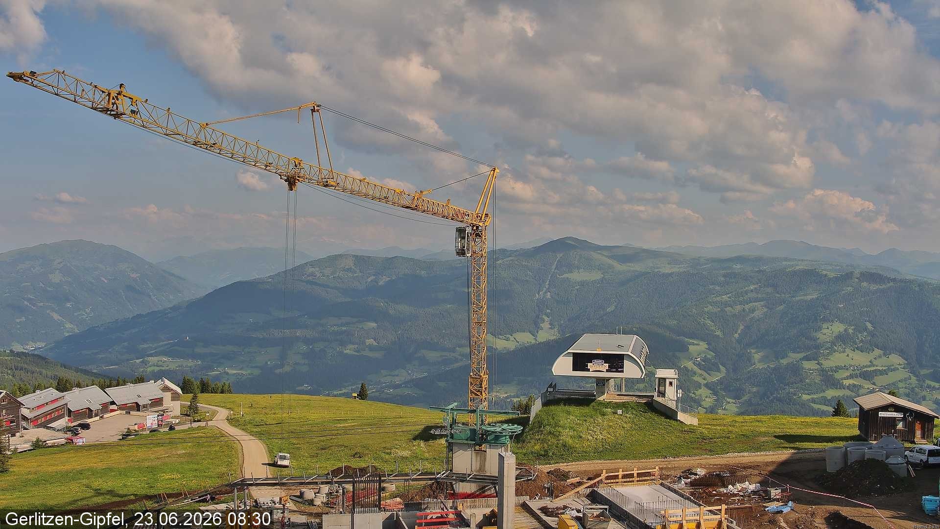 Archiv Foto Webcam Bergstation Sessellift Bergerbahn