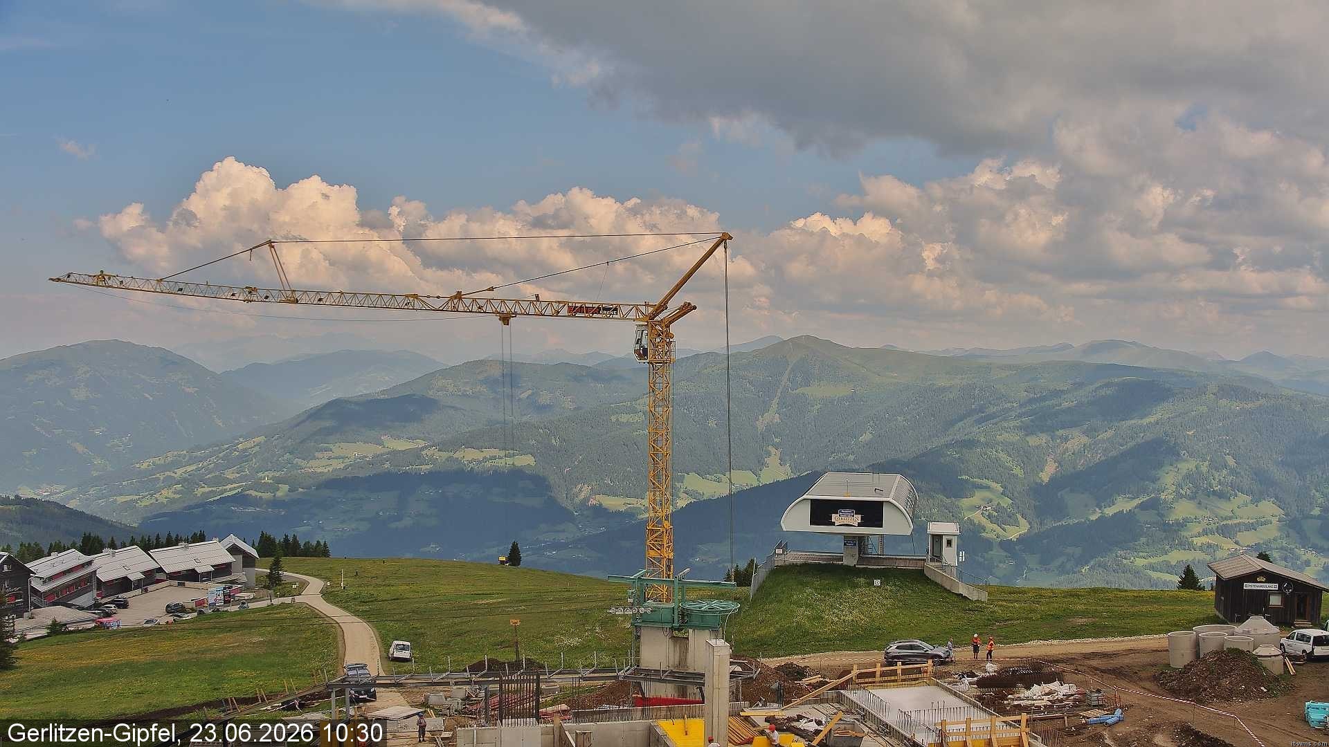 Archiv Foto Webcam Bergstation Sessellift Bergerbahn