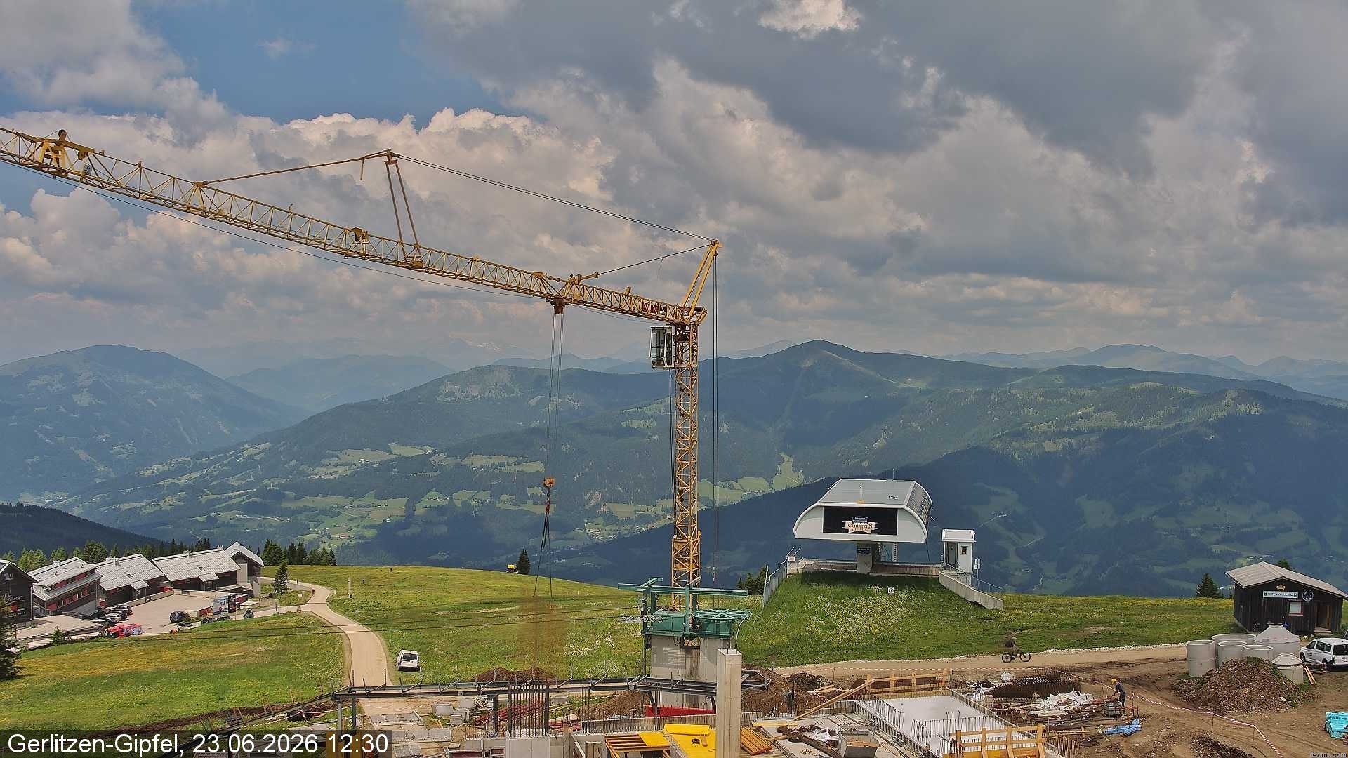 Archiv Foto Webcam Bergstation Sessellift Bergerbahn