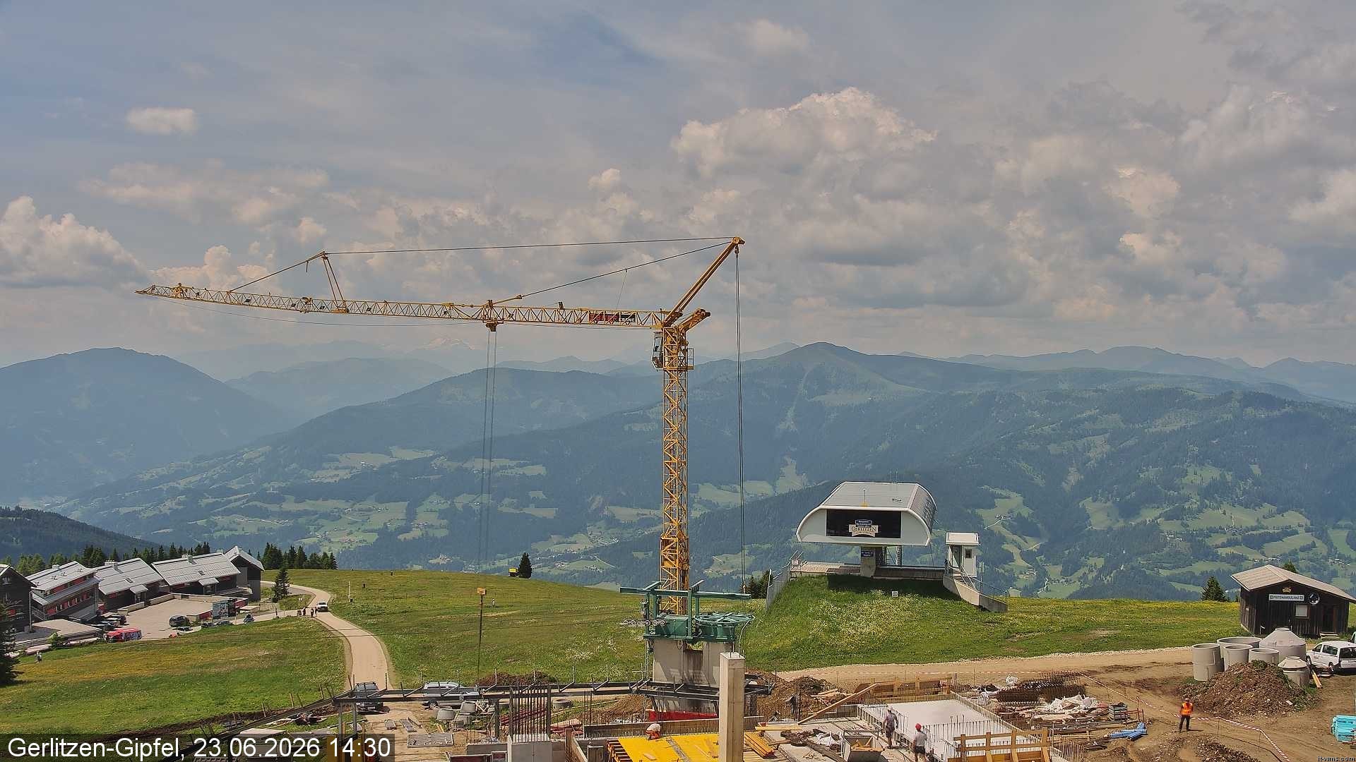 Archiv Foto Webcam Bergstation Sessellift Bergerbahn