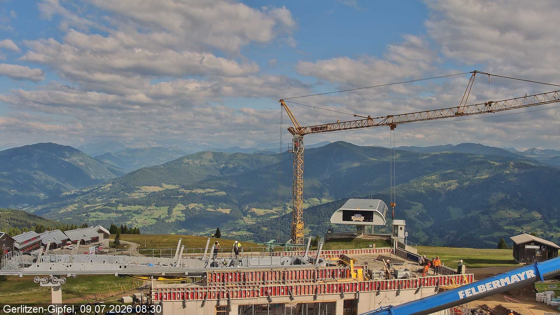 Archiv Foto Webcam Bergstation Sessellift Bergerbahn