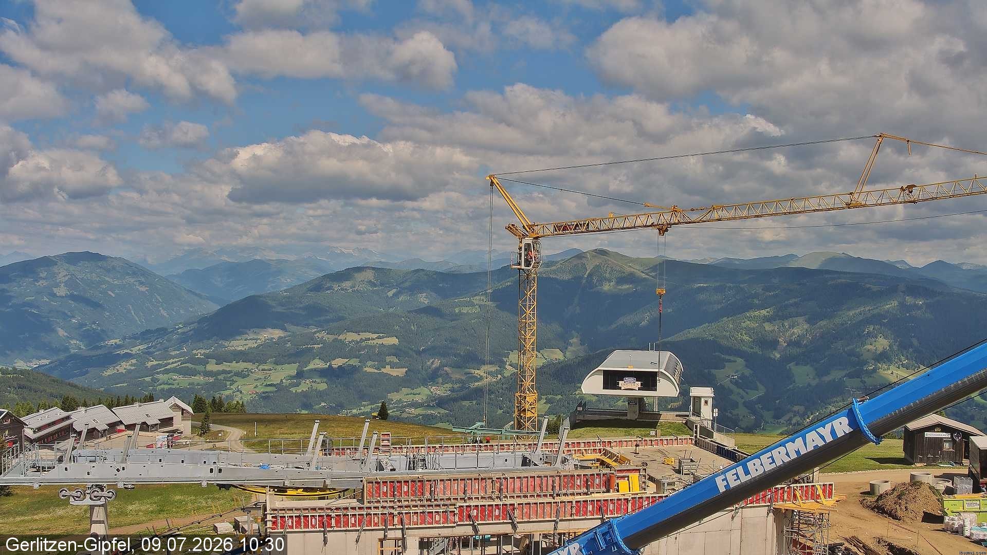 Archiv Foto Webcam Bergstation Sessellift Bergerbahn