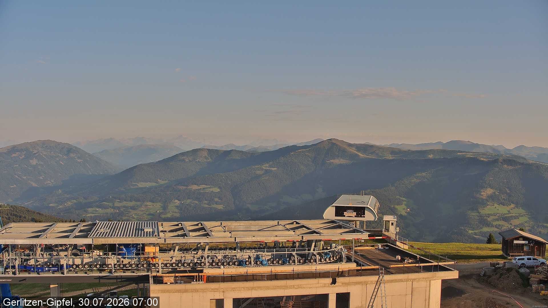 Archiv Foto Webcam Bergstation Sessellift Bergerbahn