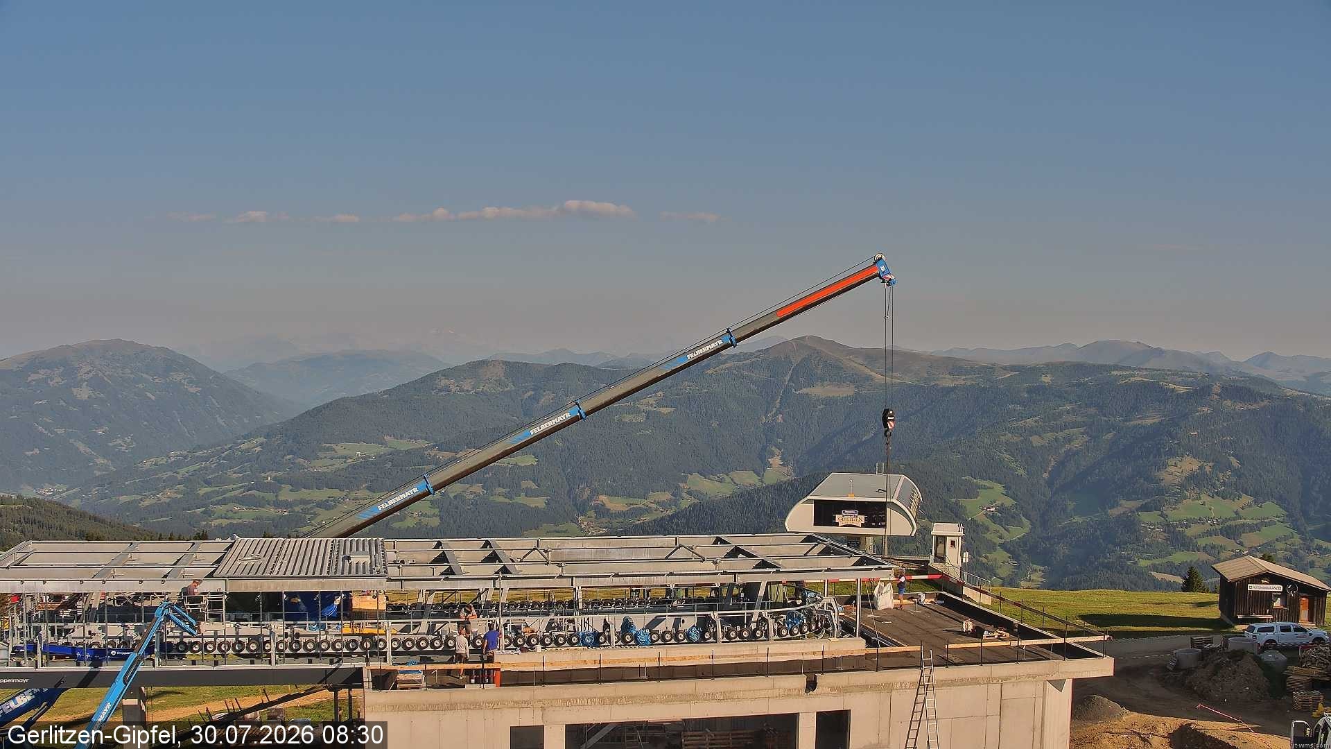Archiv Foto Webcam Bergstation Sessellift Bergerbahn