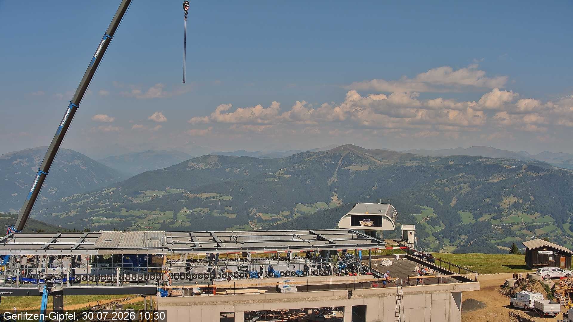 Archiv Foto Webcam Bergstation Sessellift Bergerbahn