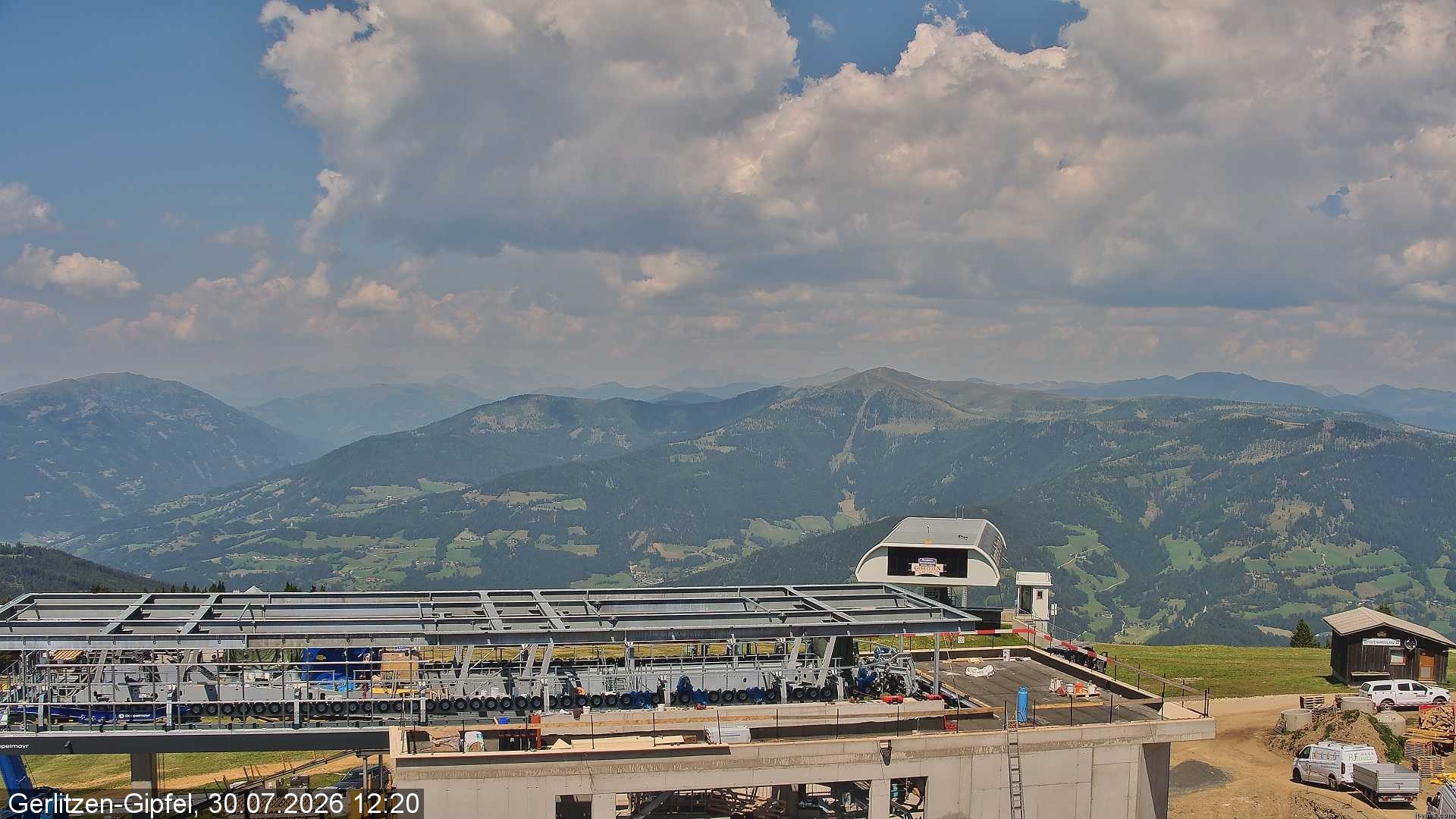Archiv Foto Webcam Bergstation Sessellift Bergerbahn