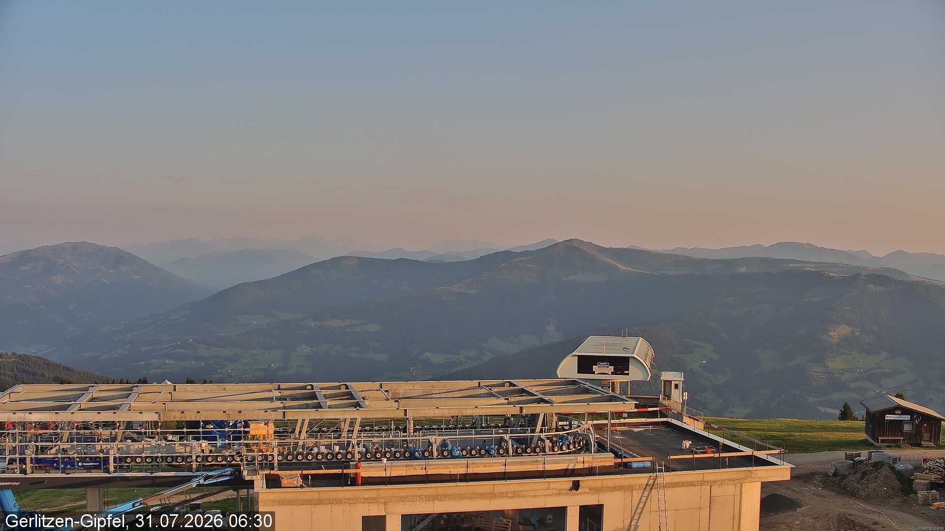 Archiv Foto Webcam Bergstation Sessellift Bergerbahn