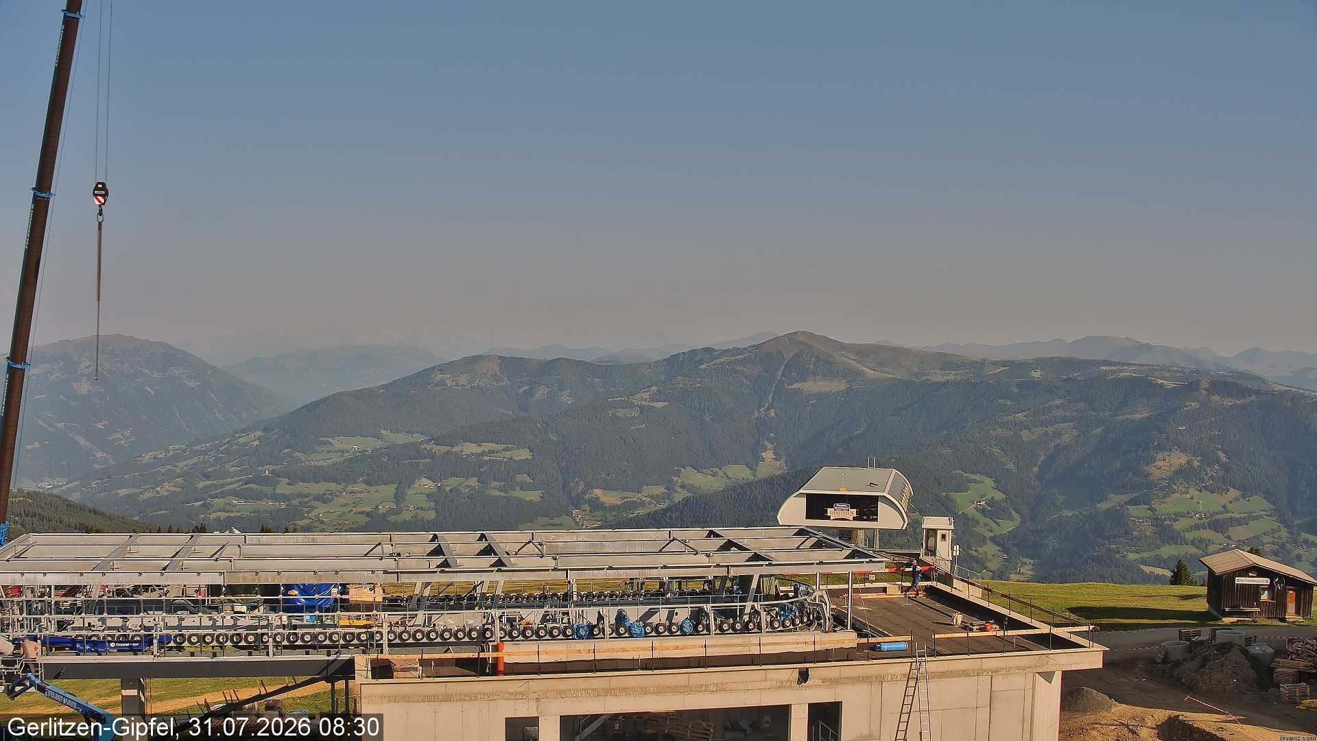 Archiv Foto Webcam Bergstation Sessellift Bergerbahn