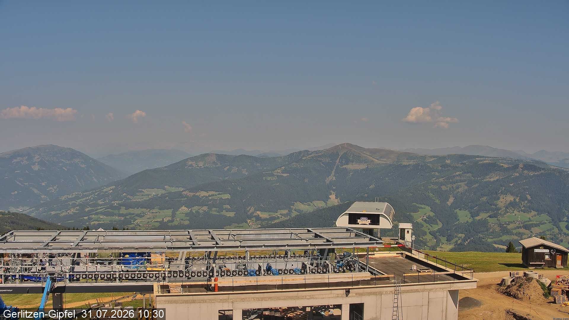 Archiv Foto Webcam Bergstation Sessellift Bergerbahn