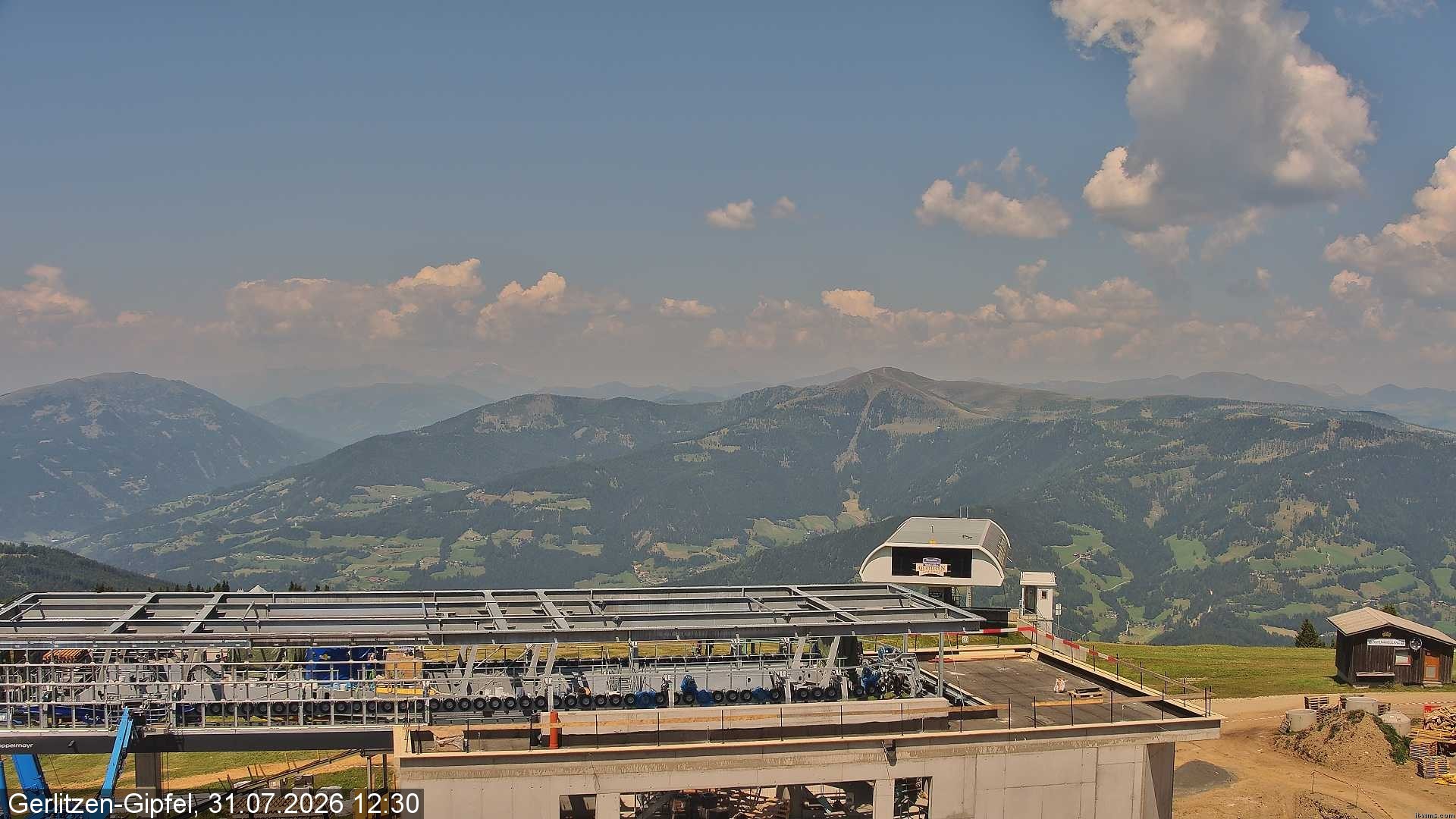 Archiv Foto Webcam Bergstation Sessellift Bergerbahn