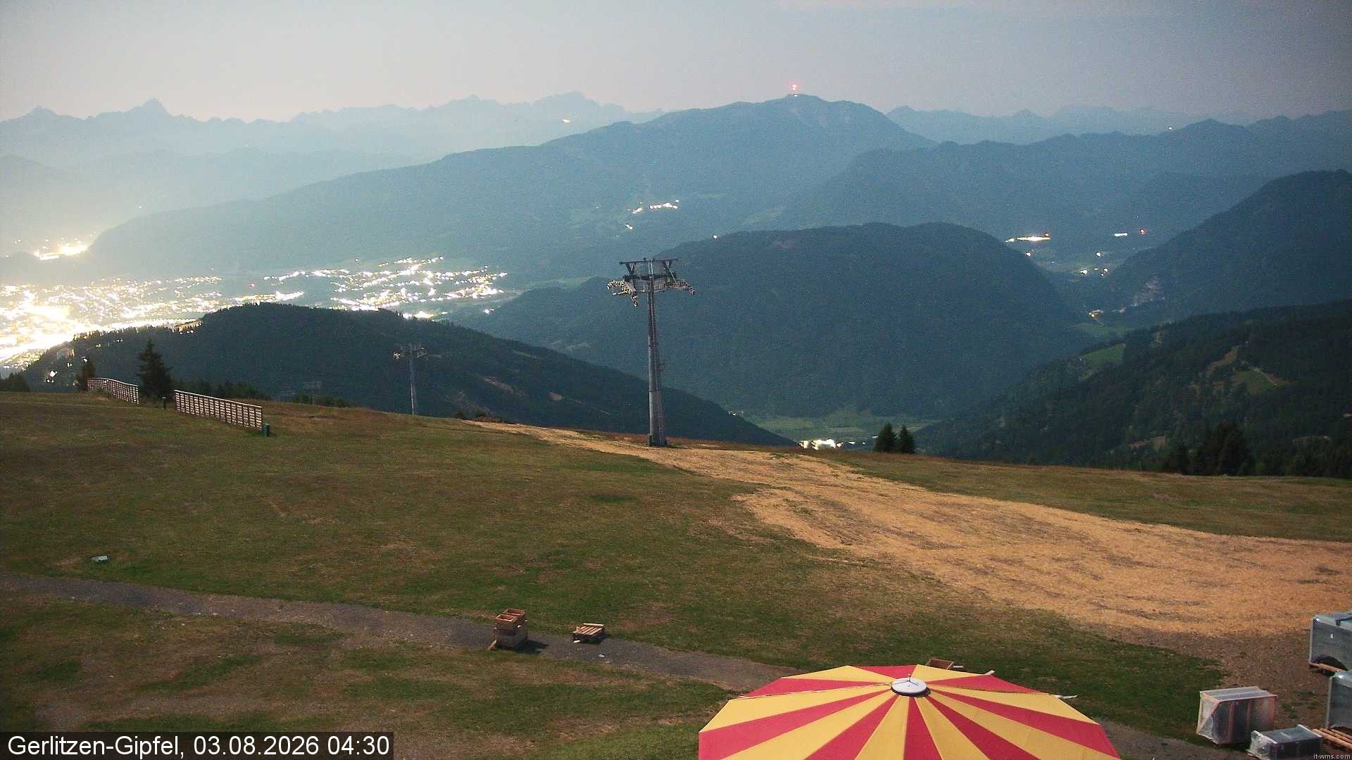 Archiv Foto Webcam Bergstation Sessellift Bergerbahn