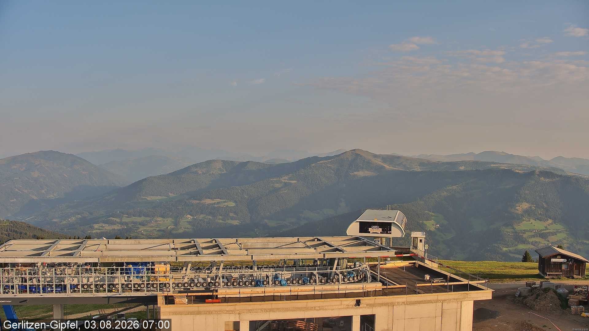 Archiv Foto Webcam Bergstation Sessellift Bergerbahn