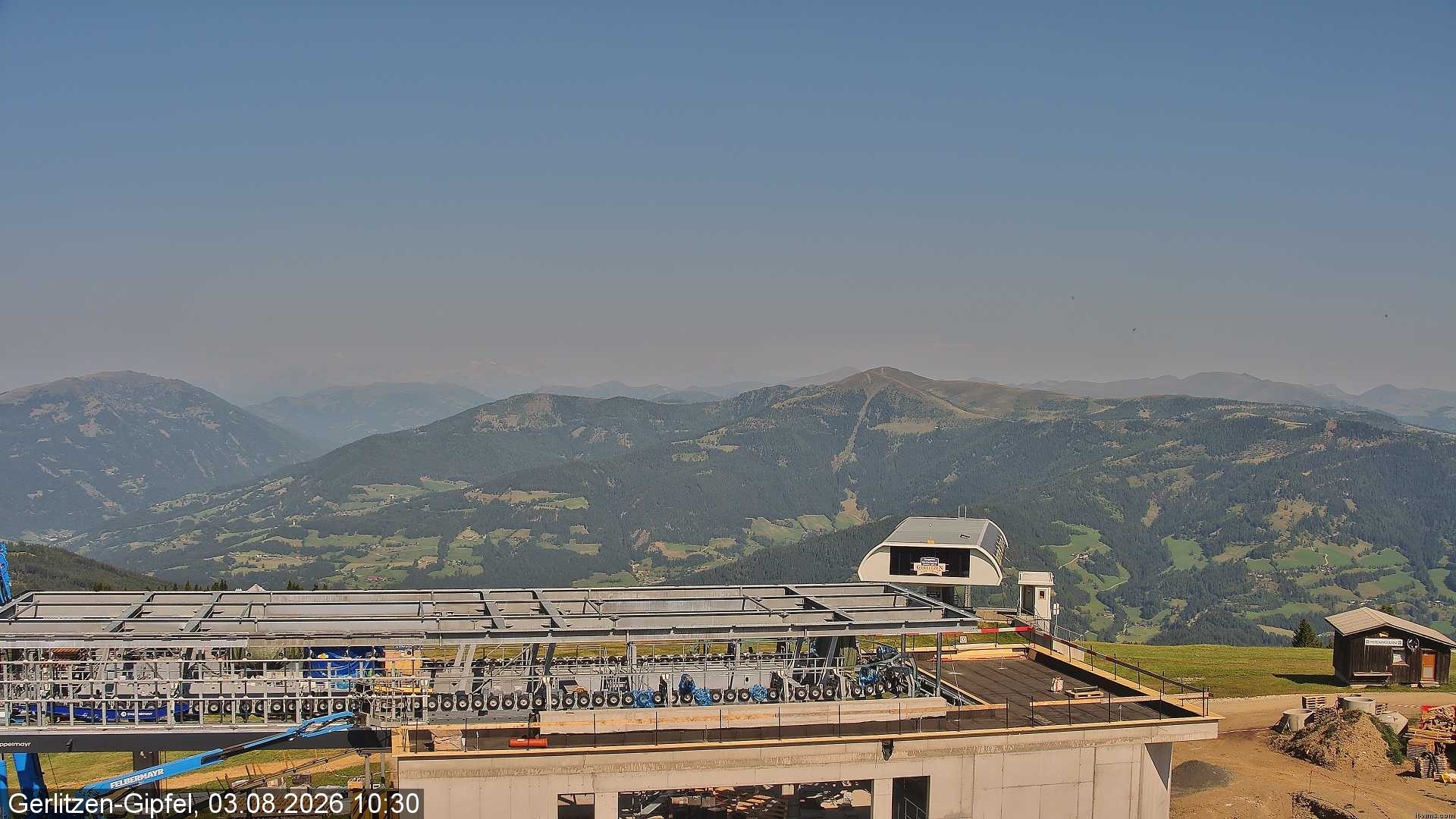 Archiv Foto Webcam Bergstation Sessellift Bergerbahn