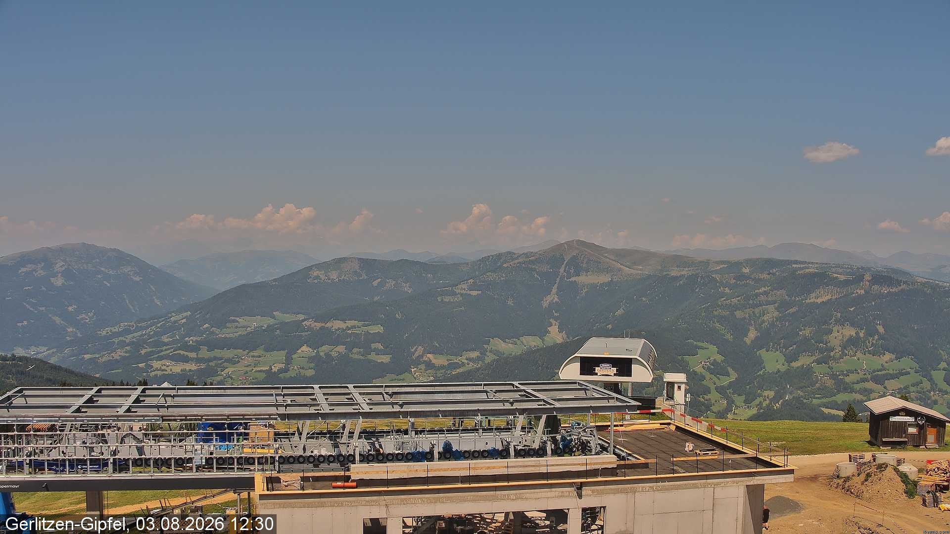 Archiv Foto Webcam Bergstation Sessellift Bergerbahn
