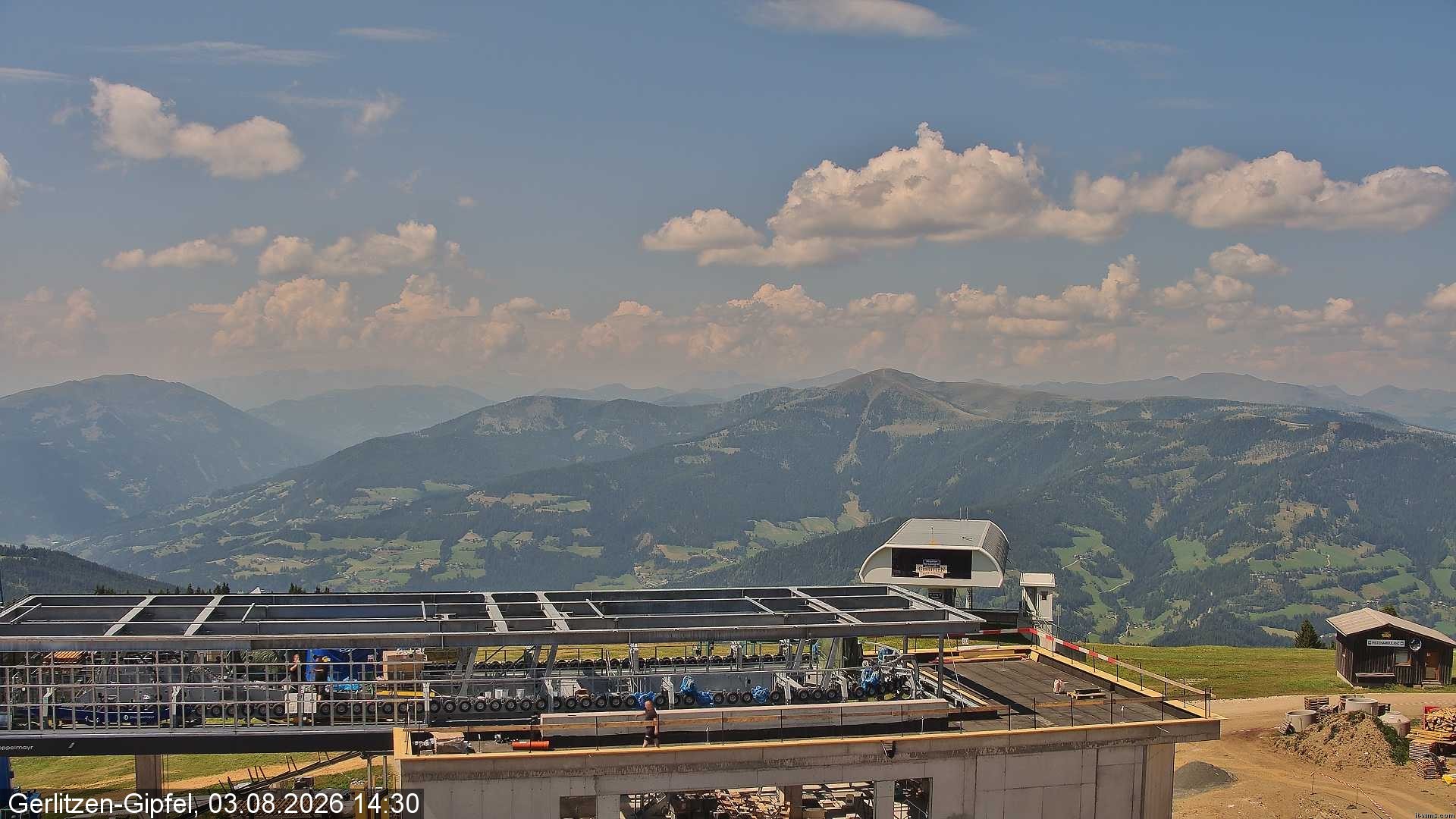 Archiv Foto Webcam Bergstation Sessellift Bergerbahn