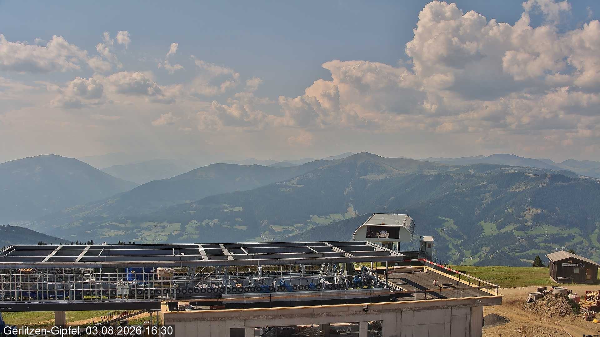 Archiv Foto Webcam Bergstation Sessellift Bergerbahn