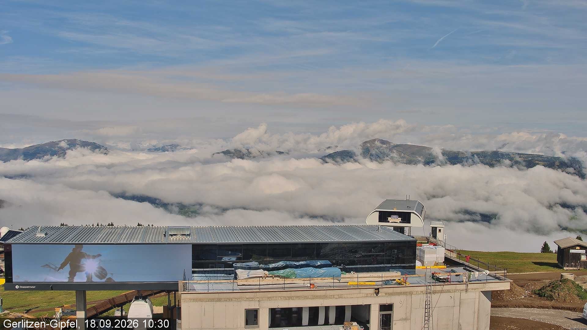 Archived image Webcam Top station Bergerbahn