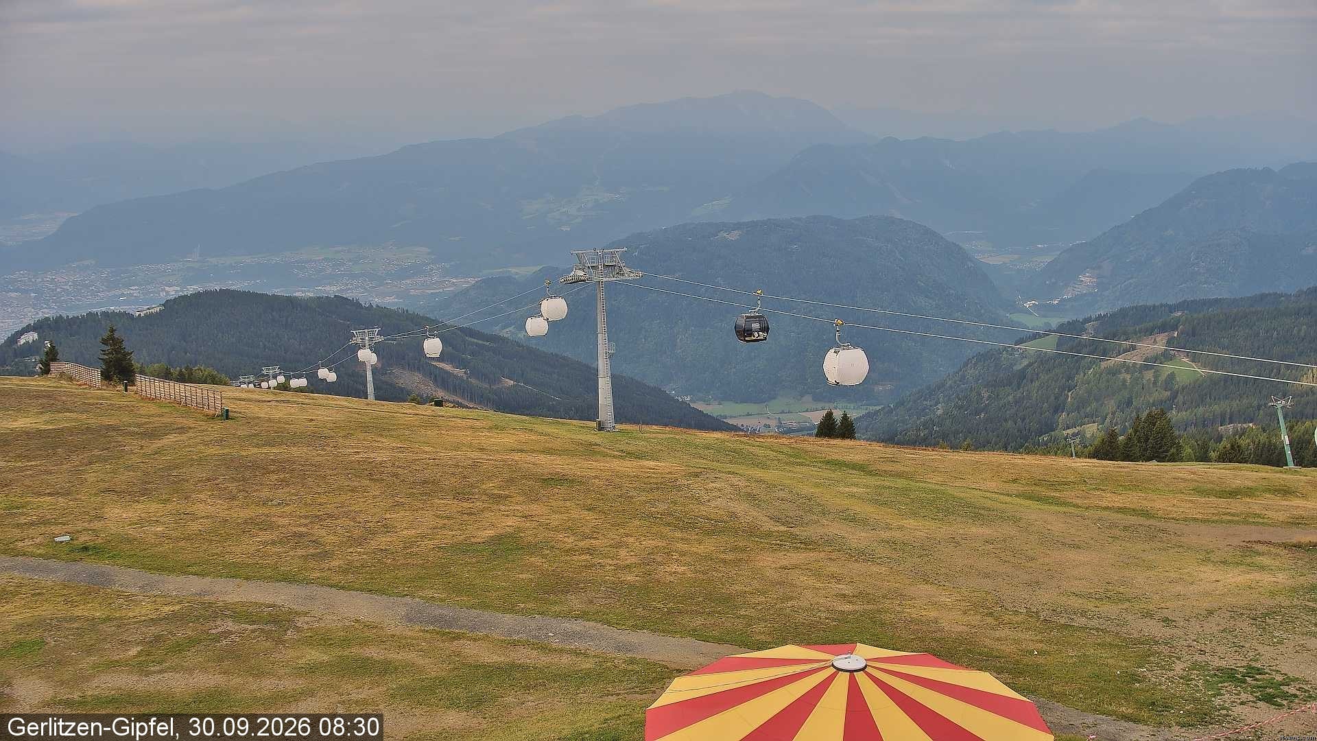Archiv Foto Webcam Bergstation Sessellift Bergerbahn
