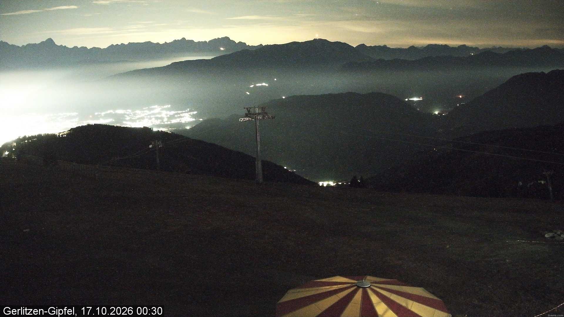 Archived image Webcam Top station Bergerbahn