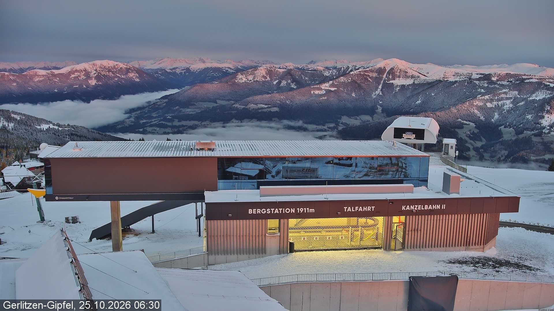Archiv Foto Webcam Bergstation Sessellift Bergerbahn