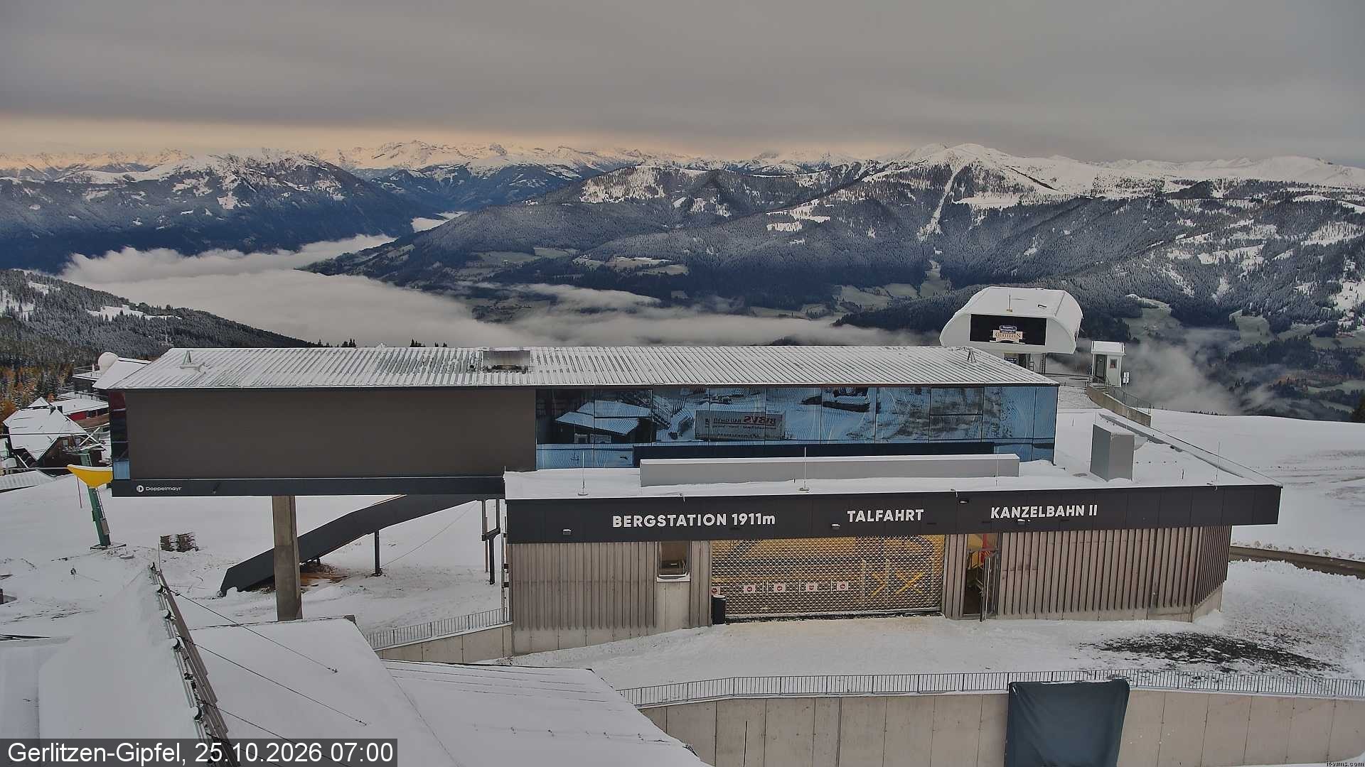 Archiv Foto Webcam Bergstation Sessellift Bergerbahn