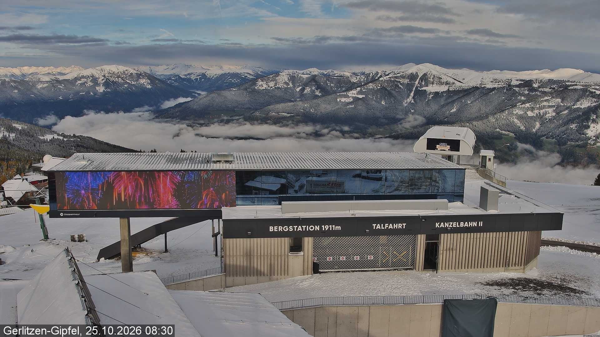Archiv Foto Webcam Bergstation Sessellift Bergerbahn