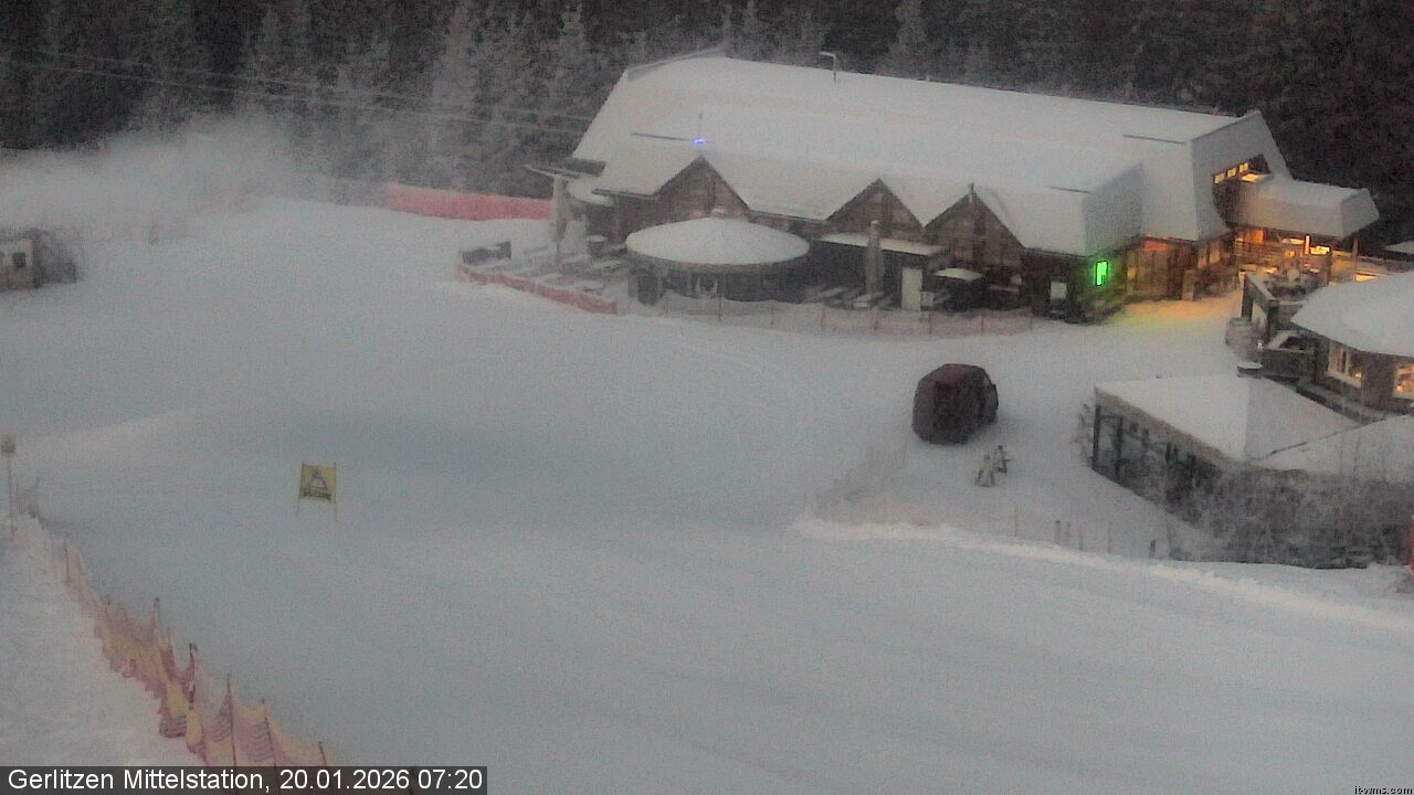 Archiv Foto Webcam Kids-Snowpark Gerlitzen