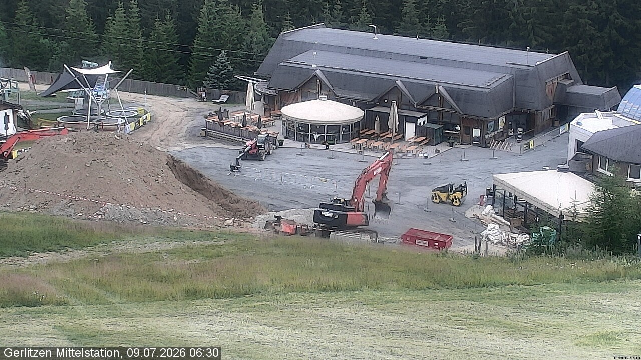 Archived image Webcam Kid's snowpark, Gerlitzen