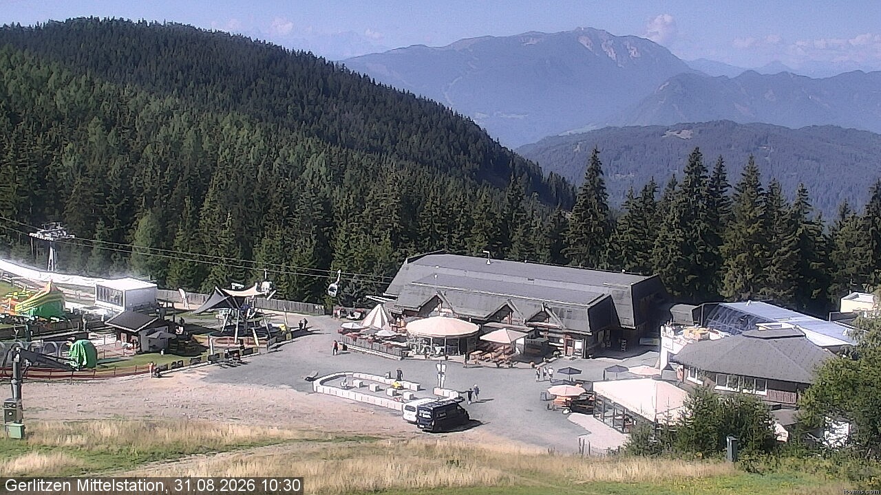 Archived image Webcam Kid's snowpark, Gerlitzen