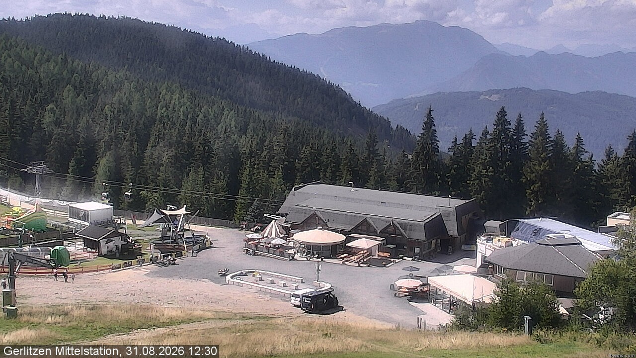 Archived image Webcam Kid's snowpark, Gerlitzen