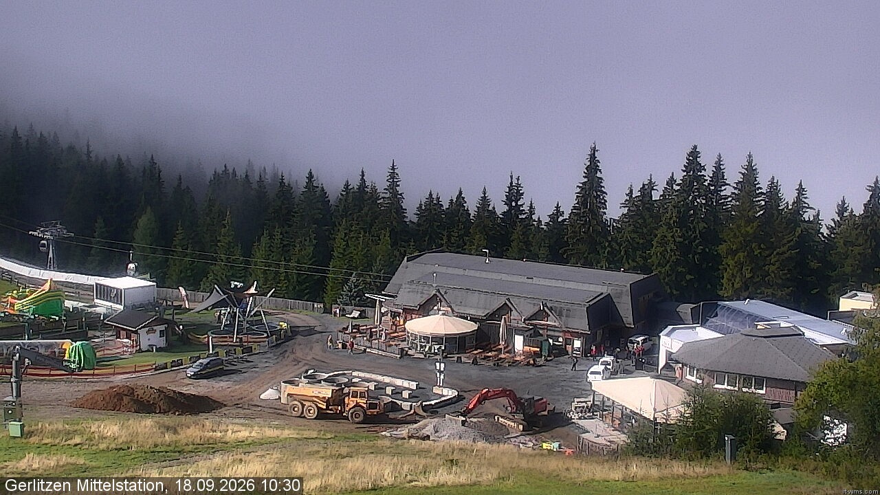 Archived image Webcam Kid's snowpark, Gerlitzen