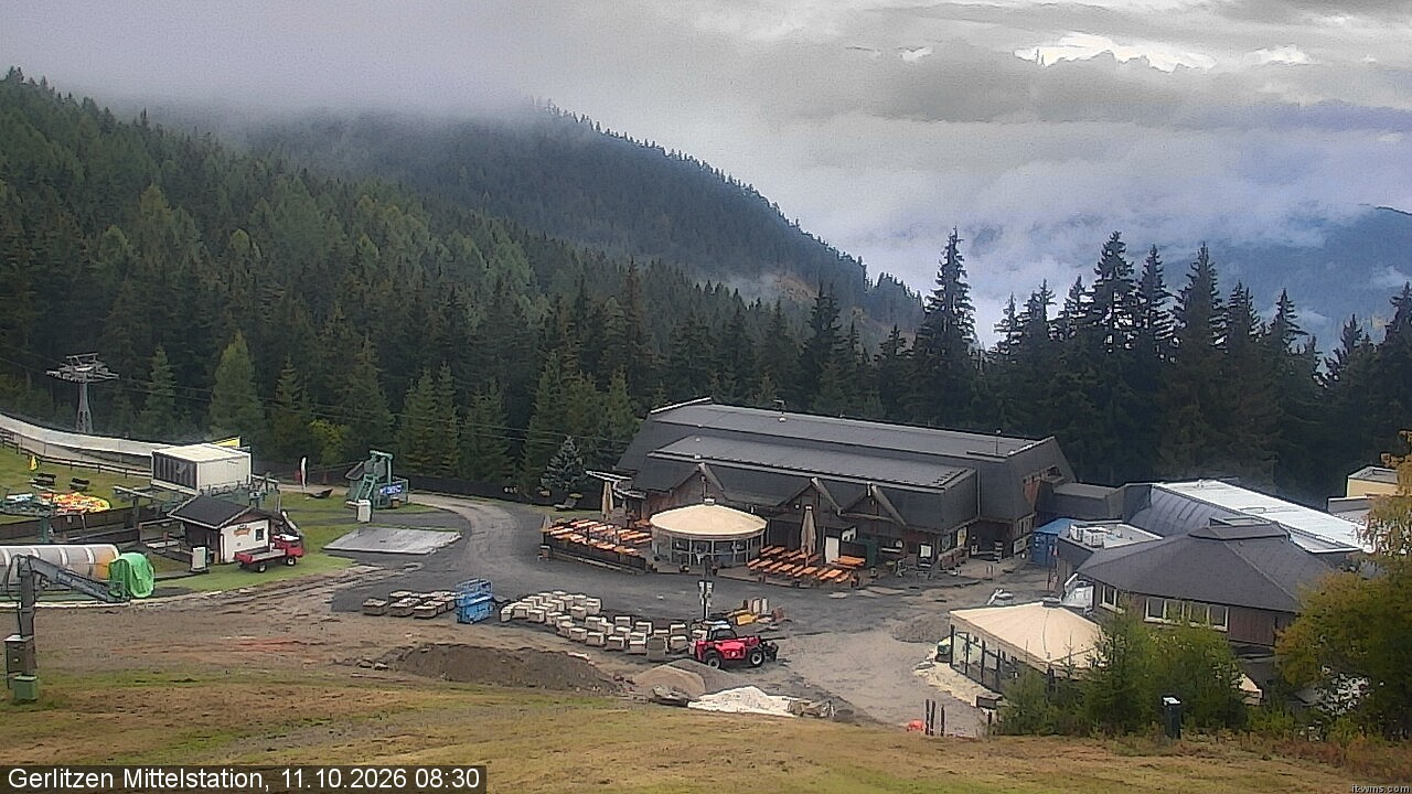 Archived image Webcam Kid's snowpark, Gerlitzen