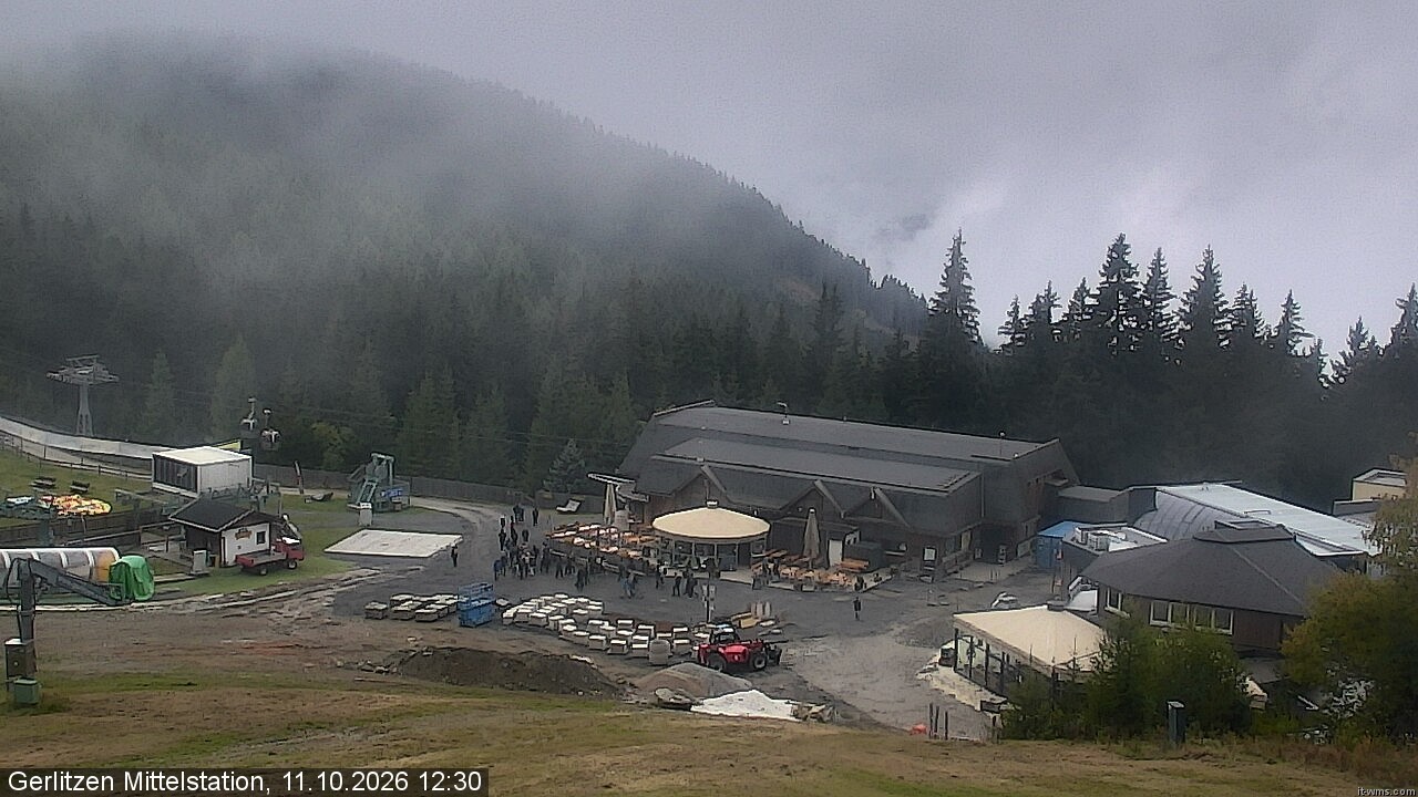 Archived image Webcam Kid's snowpark, Gerlitzen