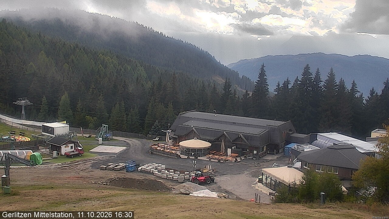 Archived image Webcam Kid's snowpark, Gerlitzen