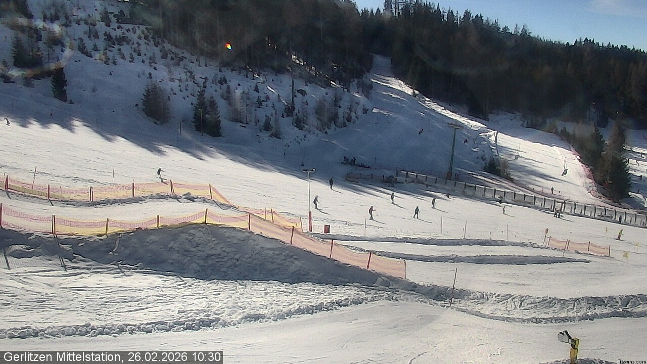 Archived image Webcam Umbrella bar and sun arena, Gerlitzen